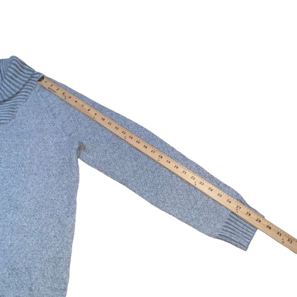 H & M Shawl Neck Wool Blend Gray Knit Sweater - Men’s Large - Picture 4 of 13